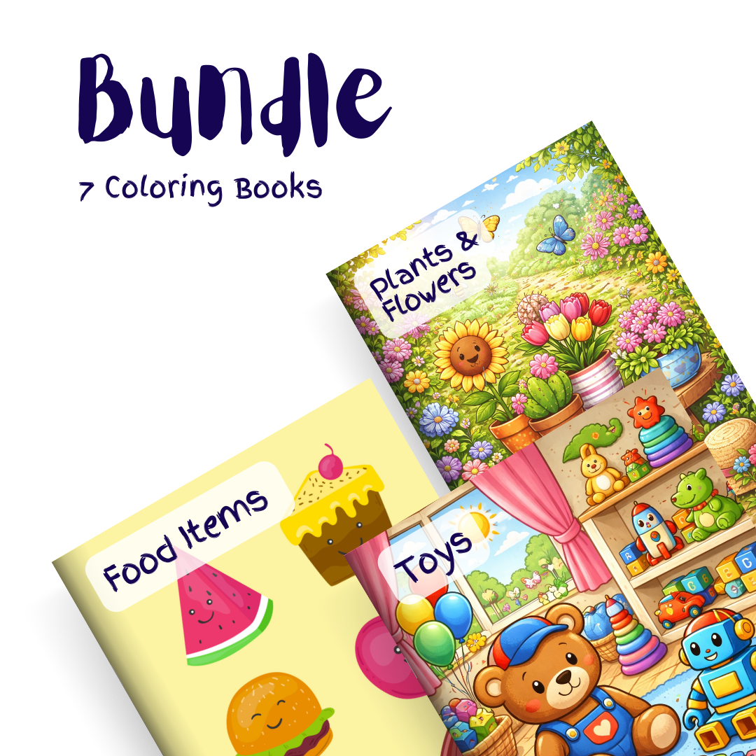 Playtime & Nature Fun Bundle – 7 Coloring Books