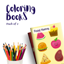 Food Items – 2 Coloring Books