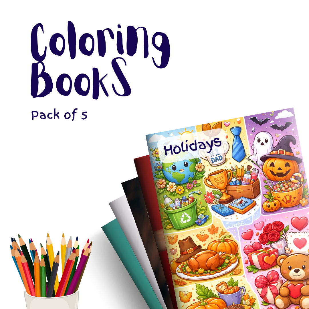 Holidays – 5 Coloring Books